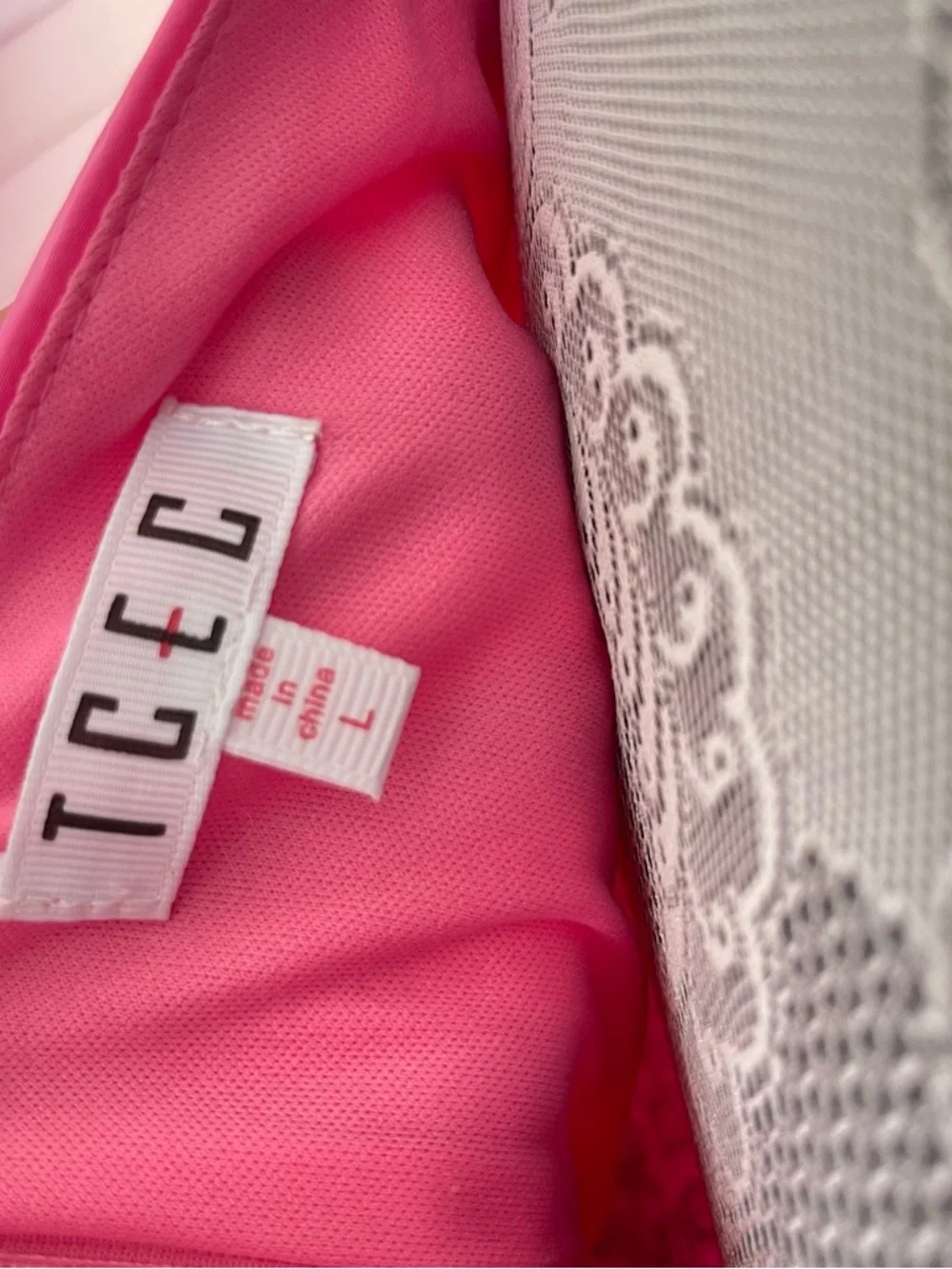 TCEC Bright Pink Puff Sleeve Mini Dress - Picture 4 of 5